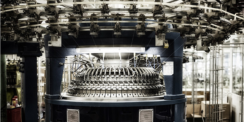 Rundstrickmaschine für Leinen MOTÖR Manufactured in Germany