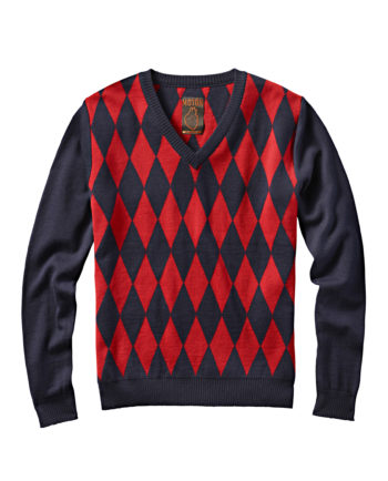 V-Kragen-Pullover QUINTUS aus Merinowolle, made in Germany. MOTÖR