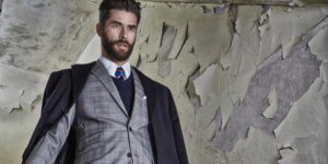 Rennschmied und Wagner Anzug Sylvester Prince of Wales Check Superfine Merino Wool England
